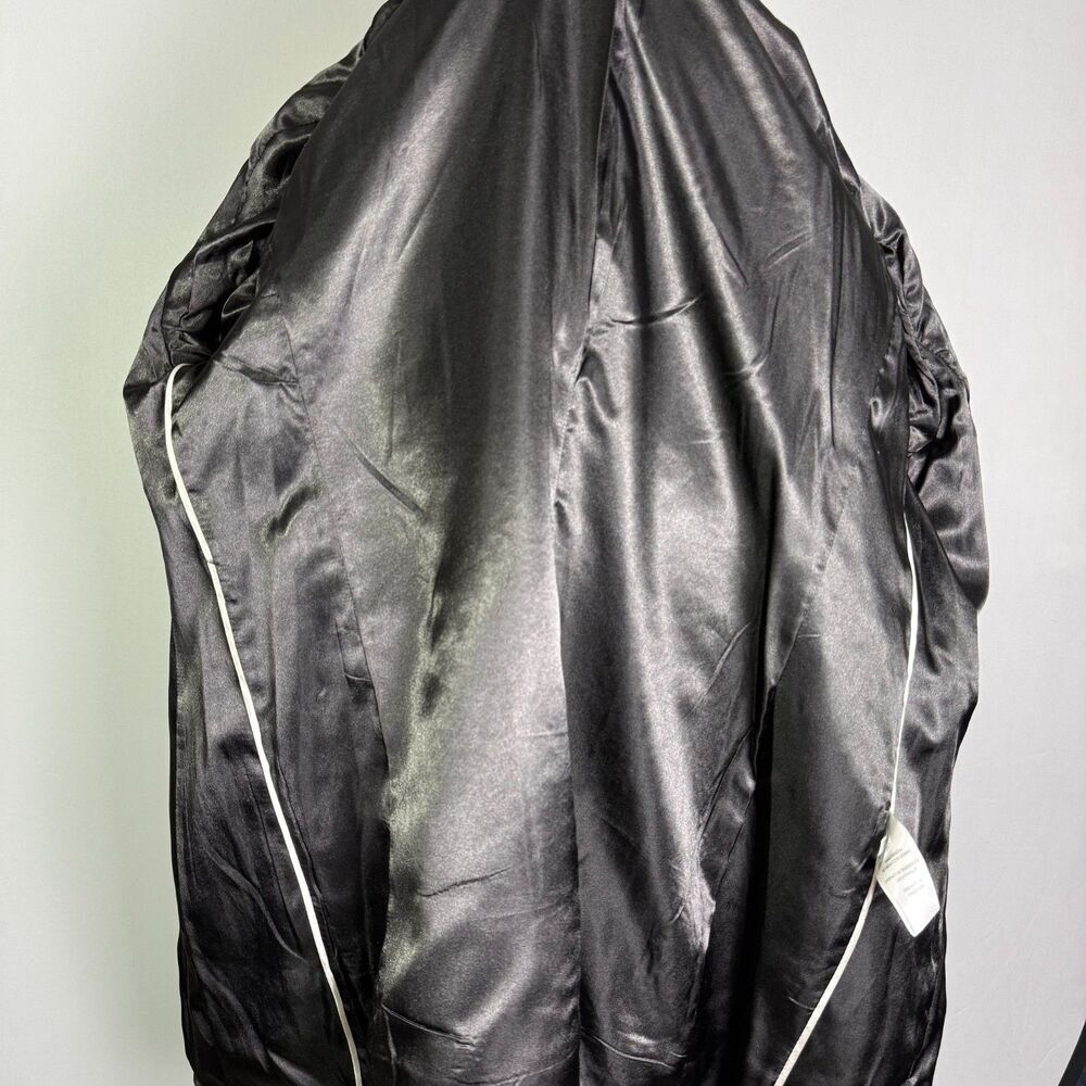 Calvin Klein Women's Wool Blend Long Boucle Coat Sz XL, Tan/Brown, Zips, Pockets - Picture 12 of 16